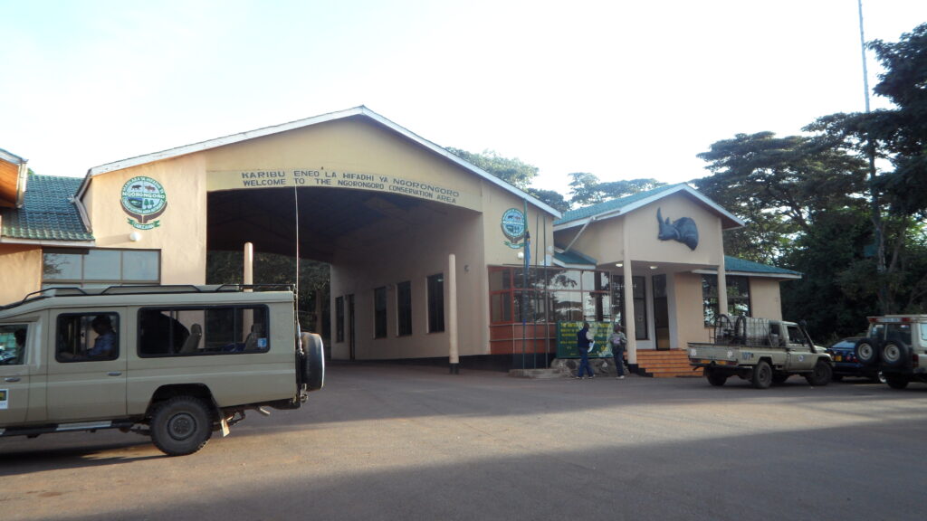 Ngorongoro crater park gate